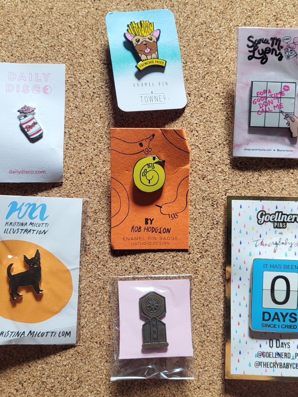 Variety Set of 7 Enamel Pins